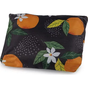 Nákupní taška Skládací nákupní taška se zipem 39x40 cm, střední, 53 modrá tmavá pomeranč