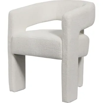 Jídelní židle Čalouněná židle Leith - Livin Hill Bílá 58,5x75 cm