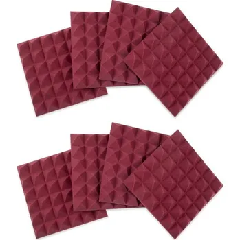akustický panel Gator Frameworks 12x12 Acoustic Pyramid Panel Burgundy 8 Pack + prodloužená záruka 3 roky