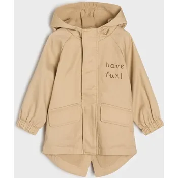 Dětská móda Sinsay - Parka s kapucí - béžová - 916HD-08X - 916HD-08X-80