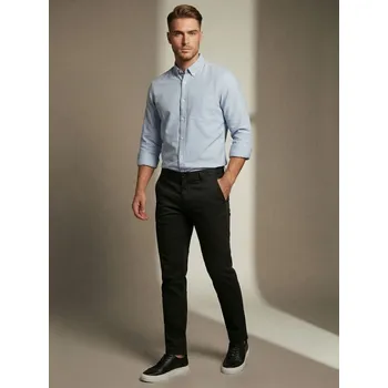 Pánské kalhoty Sinsay - Kalhoty chino slim - černá - 521HS-99X - 521HS-99X-38