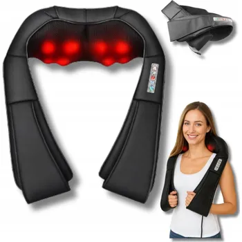 Masážní přístroj Masážní Přístroj na krk a záda Shiatsu, masážní pás na krk, termoterapie
