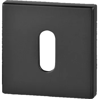 Dveřní kování VDS R67 FIT rozeta čtvercová černá na klíč