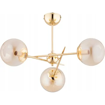 Moderní stropní svítidlo Alfa Primery zlaté 3xE14 s kulatými stínidly