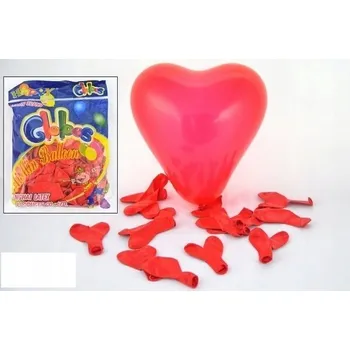 Balónky 100ks ČERVENÁ SRDCE BAL-0004
