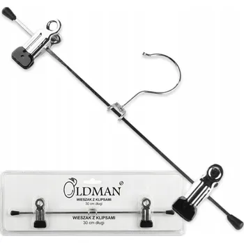 Věšák Kovový Háček s Klipy Věšák Žabka na Boty Prádlo Šály 30cm Oldman