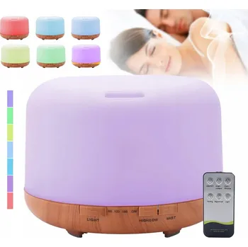 Aroma difuzér Zvlhčovač vzduchu difuzér vůně aromaterapie tichý malý LED 500ml