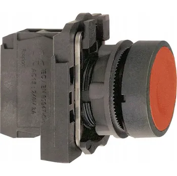 vypínač Ovládací tlačítko Schneider Electric XB5AA42 22 mm červené, vratné, 1 spínací kontakt