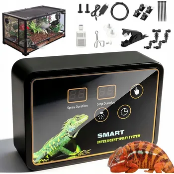 Zvlhčovač vzduchu ELEKTRONICKÝ ZVLHČOVAČ TERÁRIA 2 NASTAVITELNÉ TRYSKY PRO OBOJŽIVELNÍKY A PLAZY