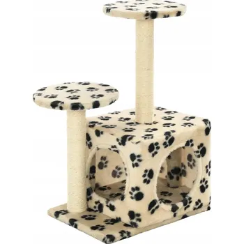 Luxusní kočičí škrabadlo béžové 40x30x60 cm