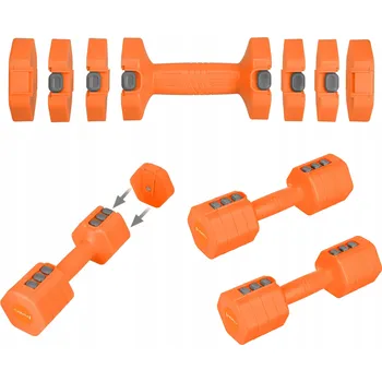 Nastavitelné tréninkové činky HMS 2x2,5 kg Sada závaží 5 kg pro fitness