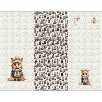 Panel na fusak z nepromokavého polyesteru 155x105 pohádková liška