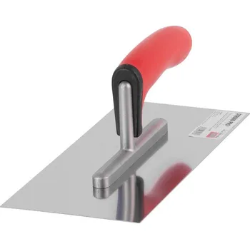 Zdenické nářadí Hladítko Strend Pro Premium BRAVO RED SoftHand, 270x130 mm, 0,7 mm, rovné, nerez