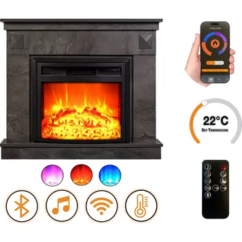 Elektrický krb DLC Home Irony Gray EF 4