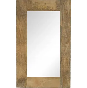 Zrcadlo Zrcadlo retro s rámem z masivního mangového dřeva 50 x 80 cm