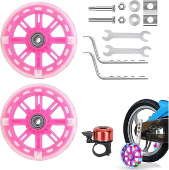 Dětské kolo BOČNÍ KOLEČKA NA KOLO PRO DĚTI, NASTAVITELNÁ, S BROKÁTOVÝM EFEKTEM