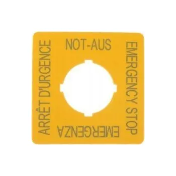 EATON 216484 M22-XYK1 štítek k tlačítku M22-PV, popis ve 4 jazycích