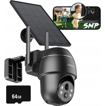 IP kamera BEZDRÁTOVÁ VENKOVNÍ WIFI KAMERA OTOČNÁ IP 5Mpx MONITORING P2P 64gb