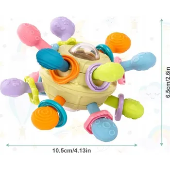 KOUSÁTKO PRO MIMINKA S VÝVOJOVOU STRUKTUROU NOVOROZENCE BAREVNÁ HRAČKA