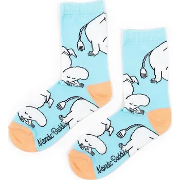 Dámské ponožky Ponožky Moomin 36-42 light blue modré, NordicBuddies Finsko