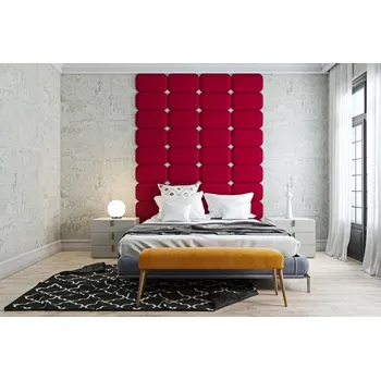 Předsíňová stěna Čalouněný nástěnný panel Classic plus 60/30/3 cm- rubínová