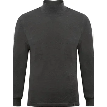 Pánský svetr ADAM HALF-GOLF melanžový grafit XL