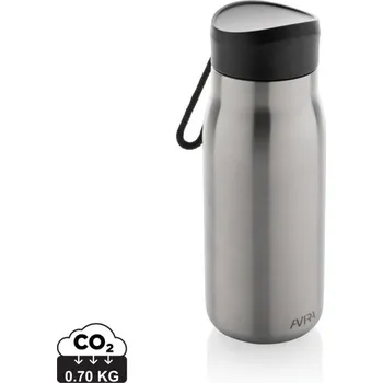 Termohrnek Mini cestovní lahev Avira Ain 150ml z RCS recykl. hliníku - Stříbrná