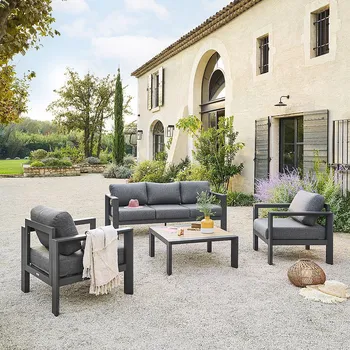 DEOKORK Hliníková sestava VANCOUVER 1+3+1 (antracit)