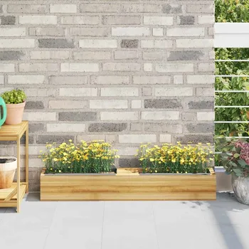 Květináč Květinové truhlíky na europalety 12 ks šedé 36x13,5x9,5 cm PP IM_318302