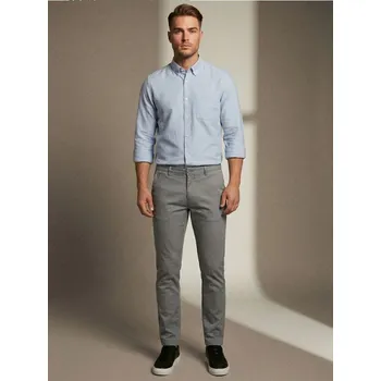 Pánské kalhoty Sinsay - Kalhoty chino slim - šedá - 521HS-85X - 521HS-85X-28