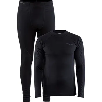 Pánské termoprádlo Pánský set Craft Core Warm Baselayer Velikost: XL / Barva: černá