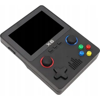 Herní konzole Mini Herní Konzole Retro X6 s 3,5palcovým Displejem a Duálním 3D Joystickem
