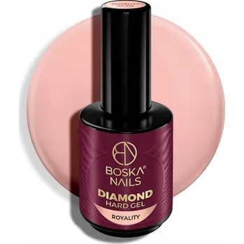 Lak na nehty Stavební gel Hard Diamond Gel Royality Boska Nails 15 ml