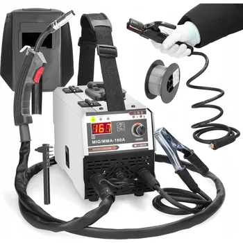 Svářečka INVERTOROVÁ SVÁŘEČKA MIGOMAT TIG 230V WEYTOLL SADA DRÁT KARTÁČ MĚNIČ