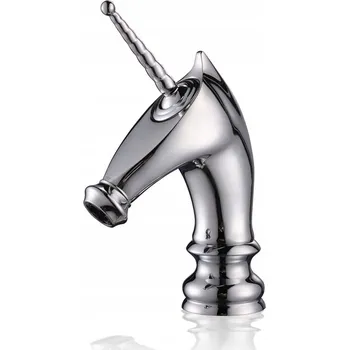 Vodovodní baterie Stojánková umyvadlová baterie LAUFERI UNICORN, stříbrná