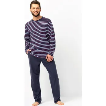 Pánské oblečení Pánské pyžamo Key pro muže- tmavě modré, tmavě modrá XL i170_MNS 316 XL