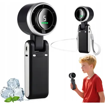 Vzduchotechnika PŘENOSNÝ USB MINI VENTILÁTOR RUČNÍ BEZDRÁTOVÝ STOLNÍ LED