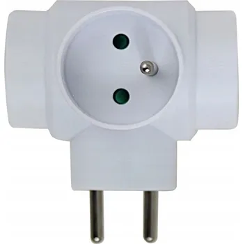 Elektrická zásuvka ESPERANZA ELEKTRICKÁ ROZBOČKA 3 ZÁSUVKY BÍLÁ