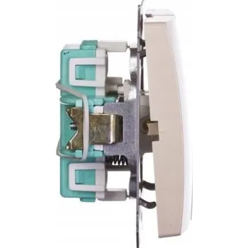 vypínač Dvojitý vypínač pod omítku Kontakt-simon béžový BMP2.01/12