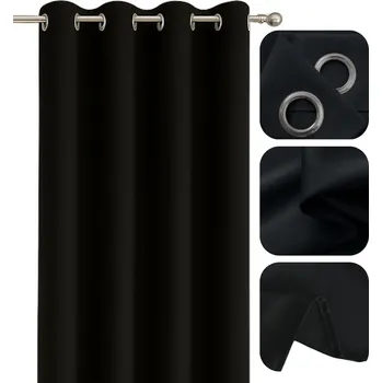 Obraz Závěs polozatemňovací s kroužky 145 cm x 240 cm