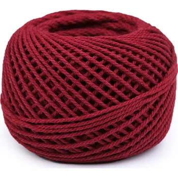 Galanterie Bavlněná příze macrame / háčkovací 40 g rozčesávací