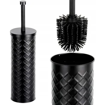 WC kartáč do toalety v koupelnovém stojanu, SILIKONOVÝ čisticí kartáč