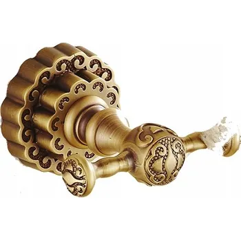 Držák na ručník DRŽÁK věšák na ručníky mosazný koupelnový CECEA RETRO černý