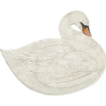 Koberec Krémový pratelný/ručně tkaný bavlněný dětský koberec 100x120 cm Swan – Lorena Canals ID_1829084