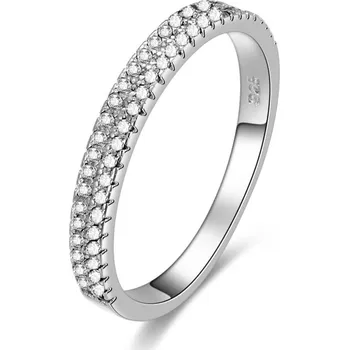 Prsten Stříbrný prsten se zirkony AGG337 Beneto / Obvod: 50 mm - 50 mm