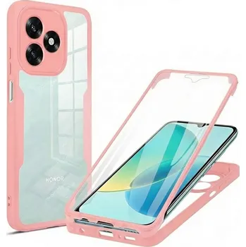 Pouzdro na mobilní telefon Techsuit - ColorVerse 360 Series + ochrana obrazovky - Honor X5c Plus - růžová