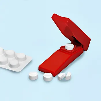 Kuchyňský mlýnek 3Pagen Kráječ na tablety červená 8,2 x 3,4 x 2,5 cm