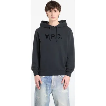 Pánská mikina Mikina A.P.C. Standard Hoodie With Large Vpc UNISEX Faded Indigo/ Ecru XL