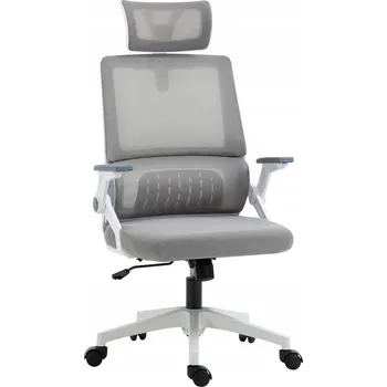 Kancelářská židle Vinsetto, ergonomická, s nastavitelným opěradlem, šedá