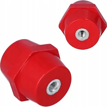 Rozvaděč TRYTYT Izolátor podpěrný šestihranný M10 Červený 1200V V=50mm 1 kus